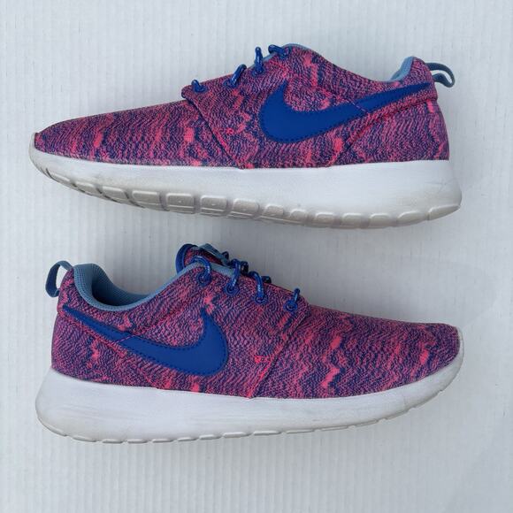 Nike Roshe One Low Running Shoes Pink Youth Size 7Y Athletic Sneaker 677784-600 - Picture 4 of 11